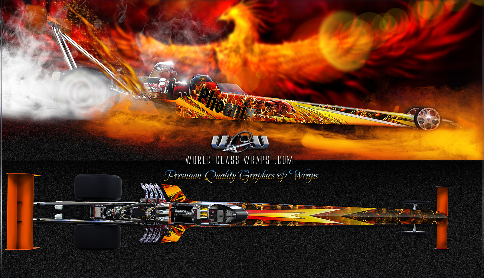 Phoenix dragster wrap image